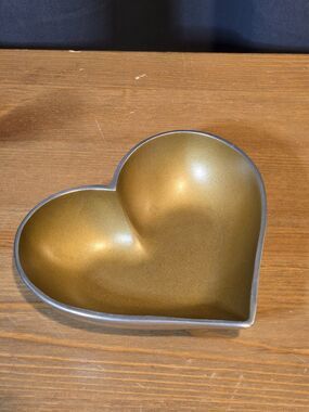 Inspired Generations Happy Heart Of Gold Bowl Candy Trinket Dish